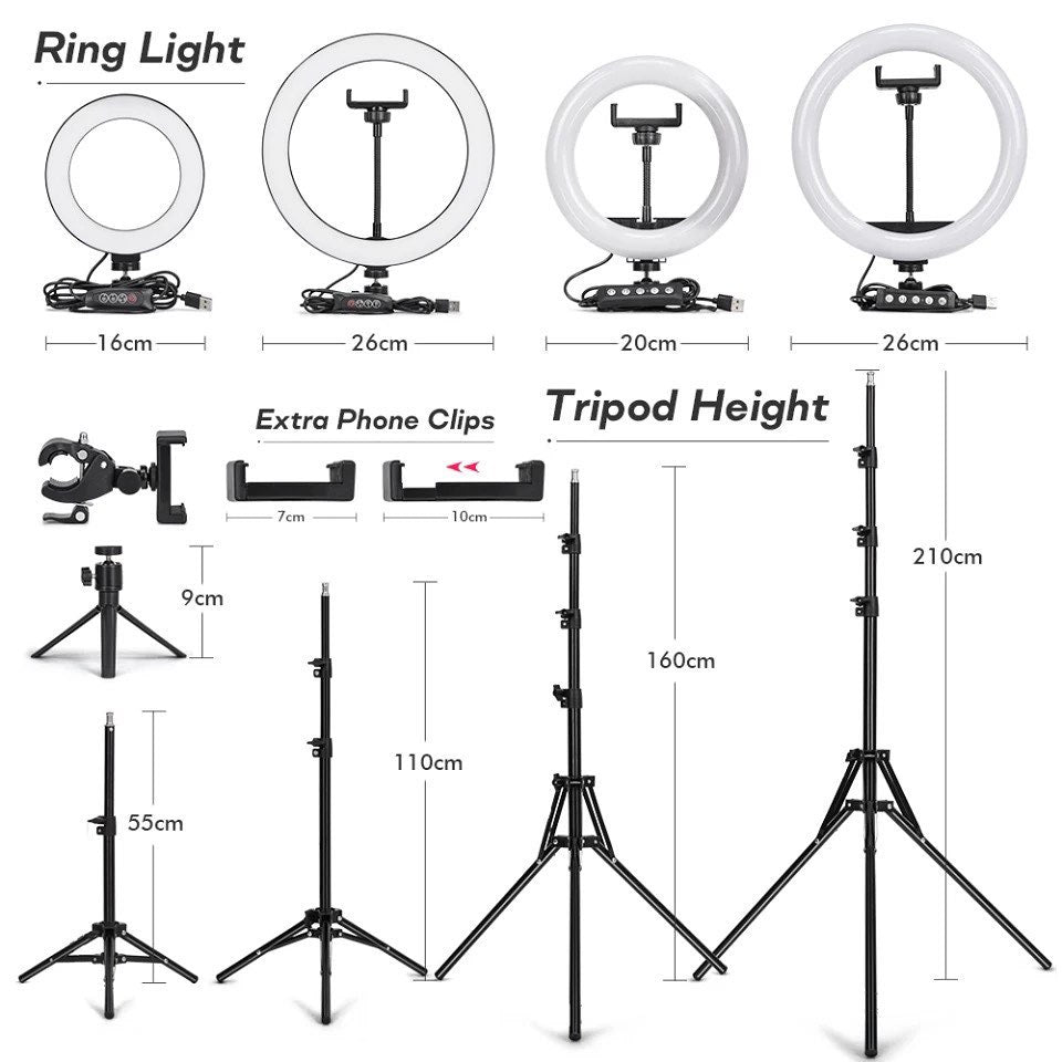 RGB Ring Light with 7 Color Variations